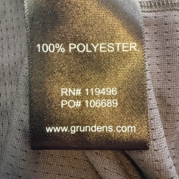 GRUNDENS Mens XXL LS Performance Shirt Dark Brown Moisture Wicking Fishing - Picture 6 of 7